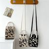 Fashion Vintage Crochet Spot Handbag Summer Knit Square Bag Sling Bag Crossbody Bag