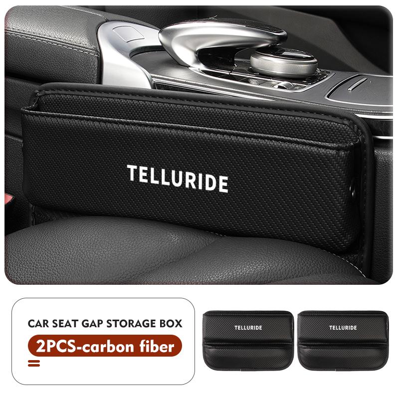 cnwhjg1 Leather Car Seat Gap Filler Storage Box Cup Holder Accessories For KIA Proceed Venga Sedona Forte Picanto Sorento Stinger