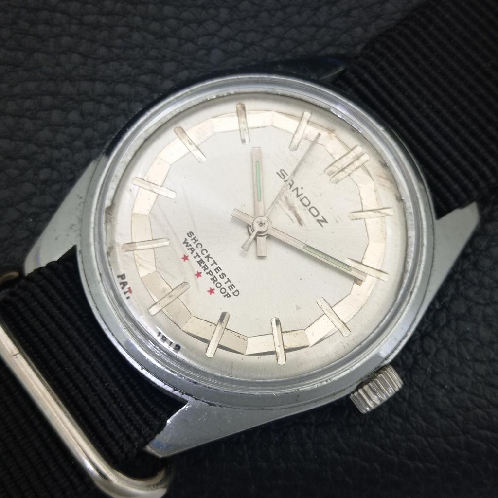 ВИНТАЖНЫЕ ШВЕЙЦАРСКИЕ МУЖСКИЕ ЧАСЫ SANDOZ С РУЧНЫМ ЗАВОДОМ, ВОССТАНОВЛЕННЫЕ a704658-1