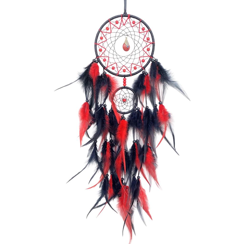 Dream Catchers for Bedroom Boho Dream Catcher Wall Decor Crystal Wood Beads Hanging Ornament Home Decorations Gift