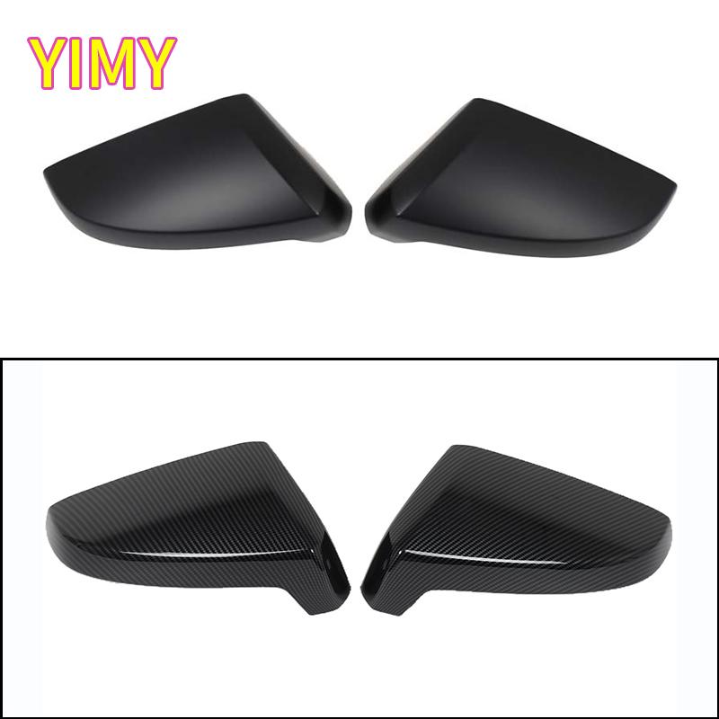 2x ABS Plastic Carbon Fiber Side Door Rearview Mirror Decorative Cover Suitable for Mazda BT50 lsuzu D-MAX -2025