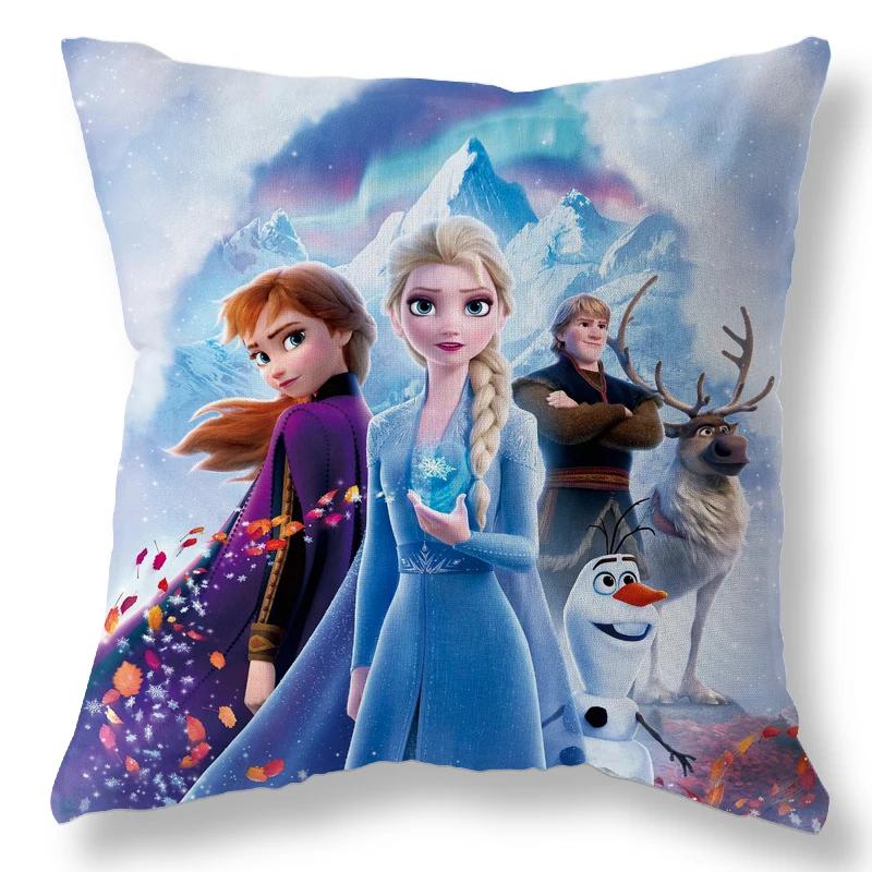 Disney Холодное Сердце Эльза Наволочка Чехол на Подушку Детская Малышка Пара Наволочка Декоративные Подушки Чехол 40x40 45x45см