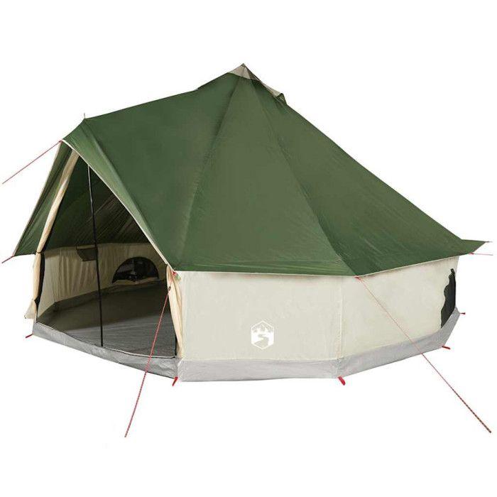 Tente familiale tipi 6 personnes vert imperméable