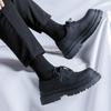 Derby Shoes Men's Matte Premium Low-top Martin Shoes British Style Black Tooling Platform Casual Big Head 58864-R