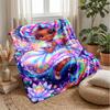 Rainbow Dreams and Stars Theme blanket Lightweight Warm Flannel Blanket Decorative Throw Blanket for Home Decoration