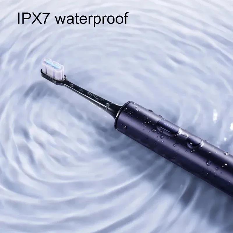 Xiaomi T700 Sonic Electric Toothbrush Teeth Whitening Ultrasonic Vibration Oral Cleaner Brush Smart APP With Replacement Brush