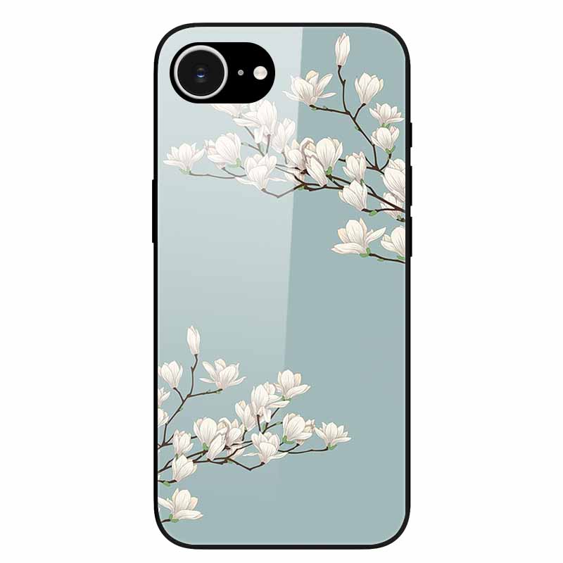 Tempered Glass Phone Cases For iPhone 16e 2025 Case Silicon Bumper Hard PC Back Cover Shell for iPhone SE (2025) / for iPhone16e