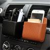 Car Net Pocket Auto Vent Outlet Trash Box Car Phone Holder Storage Bag Organizer Automobile Hanging Box Car Styling