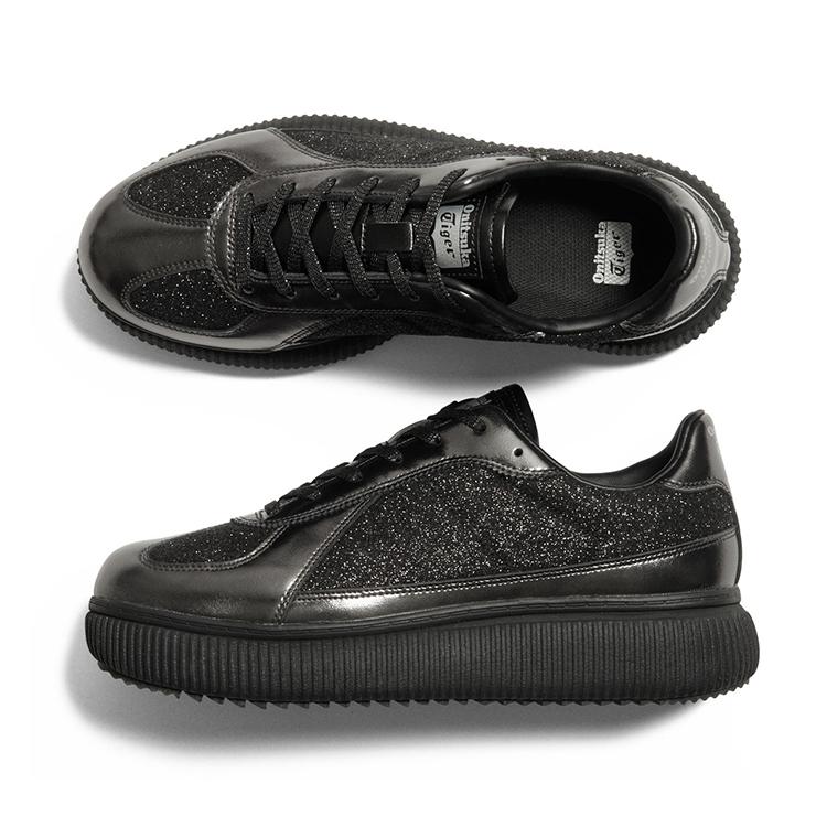 ONITSUKA TIGER Delecity Износостойкие Низкие Повседневные Кроссовки Унисекс Черно-Серые 1183C479-001
