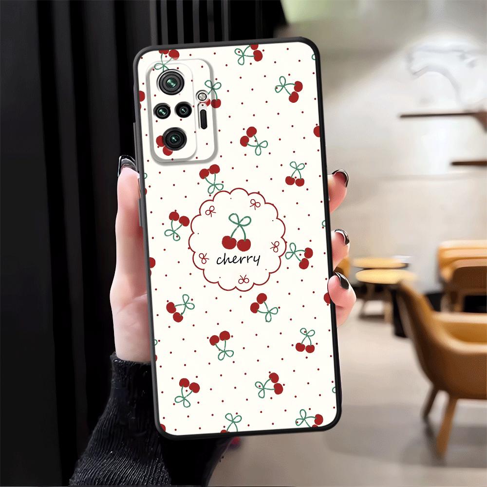 Чехол для Xiaomi Redmi Note 14 13 Pro Plus 12 11 12C 13C A1 9 8 7 14C 10 A4 A5 A3 K80 Чехол для телефона K40 A2 A1 Мультяшная вишня