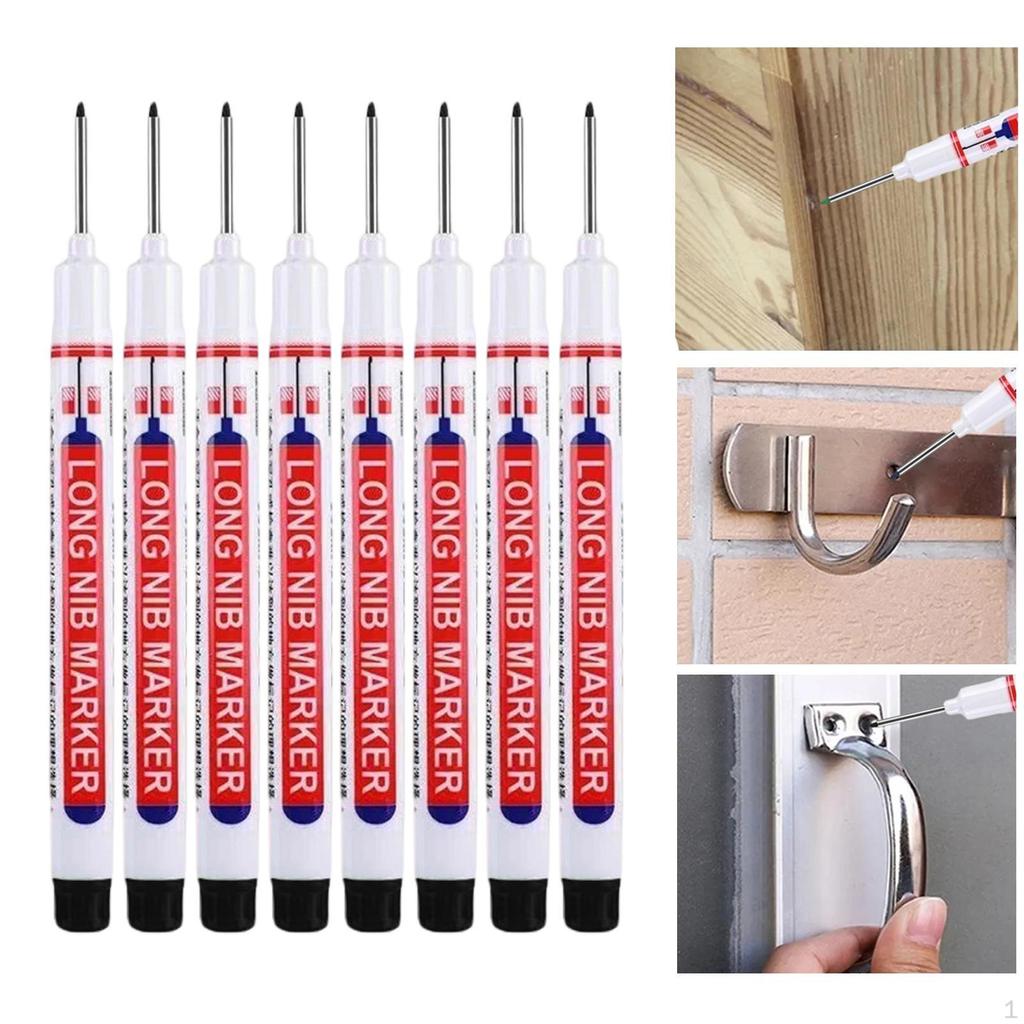 Маркер для глубоких отверстий Плотницкий разметочный инструмент Строительство Ручка с длинным наконечником для деревообработки Архитектор