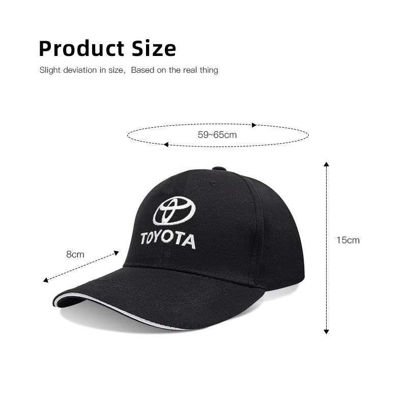 Hub Caps TOYOTA Embroidery Summer Adjustable Sports Hat Baseball Caps For Toyota GR Corolla Yaris Aygo Prius RAV4 Crown CHR Camr