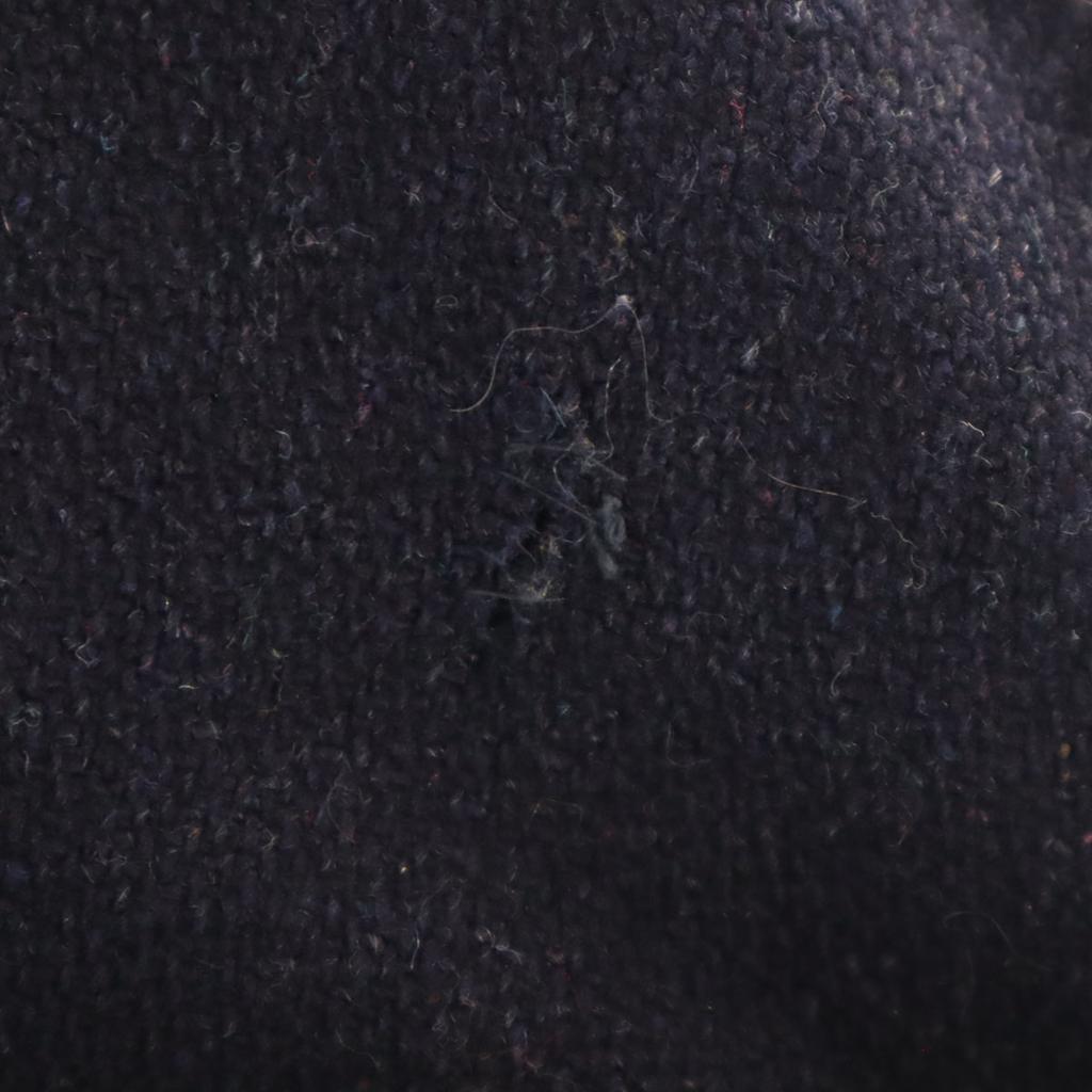 Vintage Куртка-бомбер 70-х годов с кожаными вставками и гербом, размер 44, темно-синяя, мужская, б/у