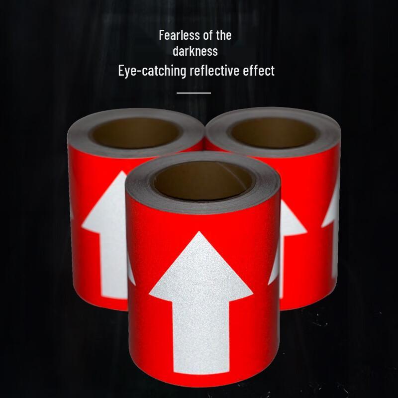 WEZHO Reflective Fire Pipe Flow Direction Arrow Label