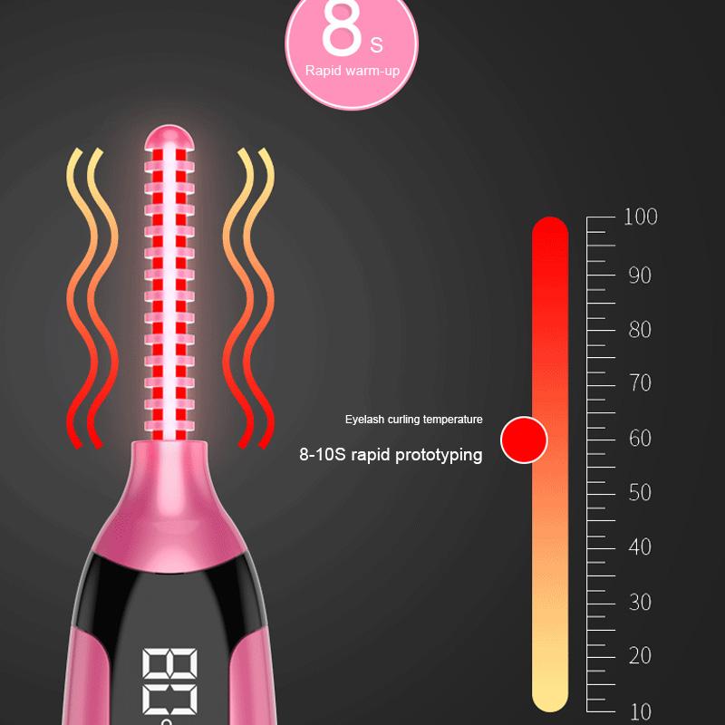Электрические щипцы для завивки ресниц с подогревом, 48 часов, долговечные щипцы для завивки ресниц с подогревом для макияжа, электрические щипцы для завивки ресниц с подогревом