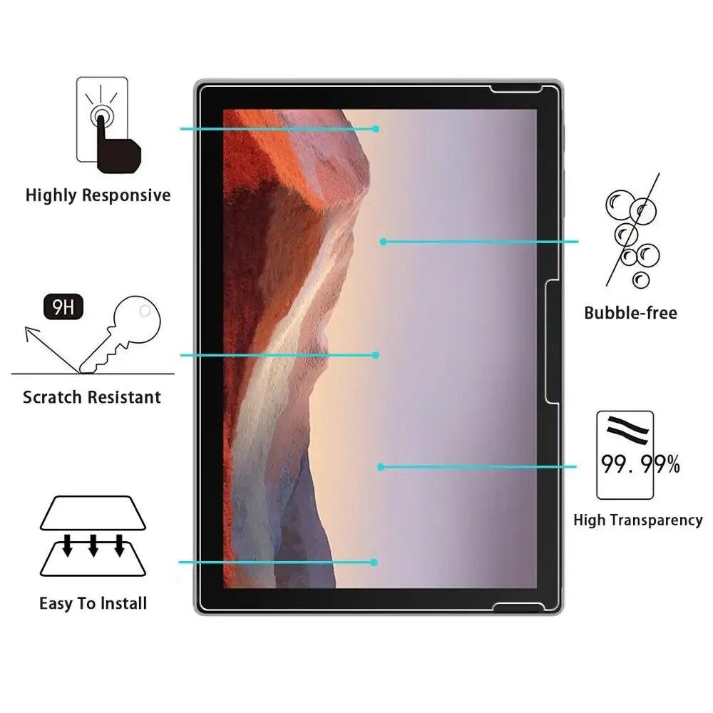 1/2/3PCS Tempered Glass Screen Protector For Microsoft Surface Pro 8 Tablet Protective Film for Microsoft Surface Pro 8 13 Inch