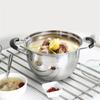 Stainless Steel Pot Double Bottom Soup Pot Nonmagnetic Cooking Multi Purpose Cookware Non Stick Pan Gas Cooker Used Pot Hot Pot