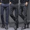 Casual Pants for Men's Spring and Autumn Comfortable Slim Fitting Straight Leg Pants, Versatile and Fashionable Light Business Pants for Men