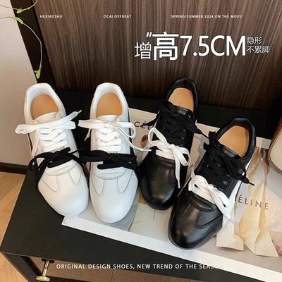 Ретро увеличение внутренней высоты двухцветная лента немецкие тренировочные туфли женские осенние повседневные универсальные модные дышащие спортивные туфли гоночные Forrest