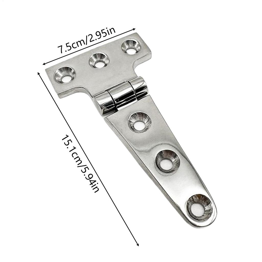 316 Stainless Steel T-Shape Hinges T Type Marine Grade Hardware Rust Proof Deck Shed Door Hinges For Yacht Accessories