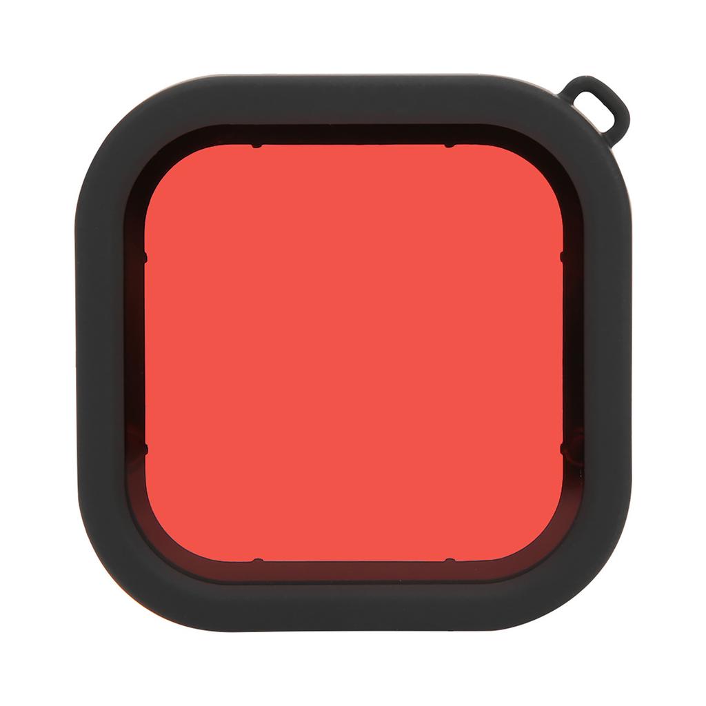 Фильтр для дайвинг-объектива ABS с тросом для экшн-камеры GoPro 8, водонепроницаемый, Shellred