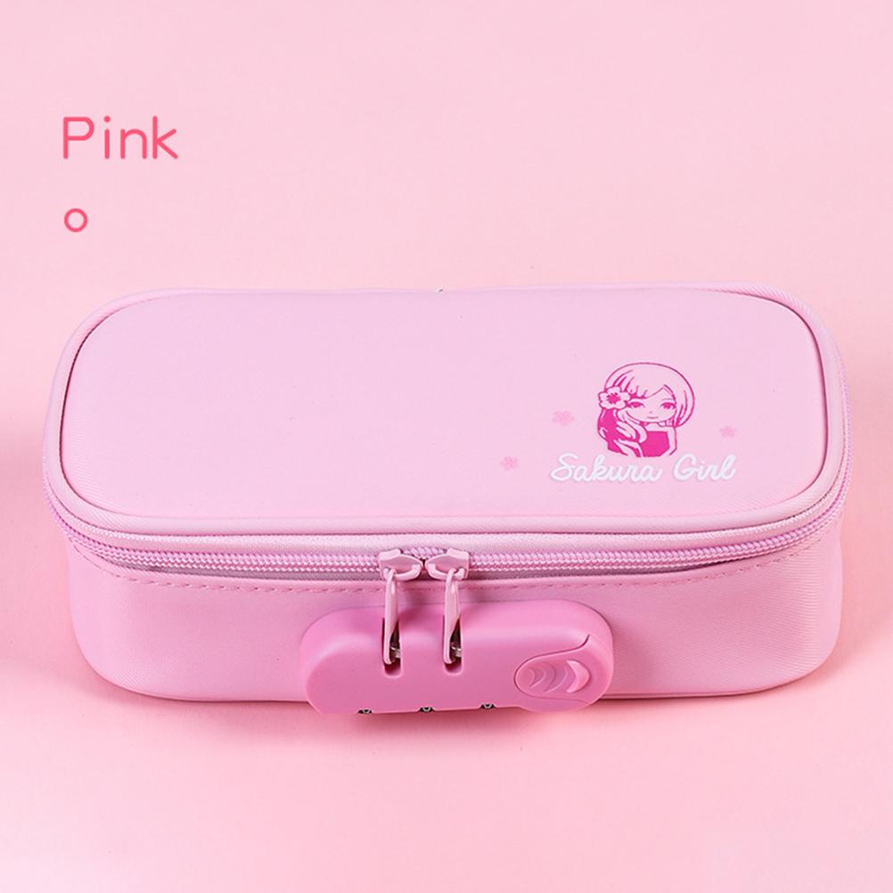 Пенал-бокс большой вместимости с замком, противокражный пенал, школьный пенал