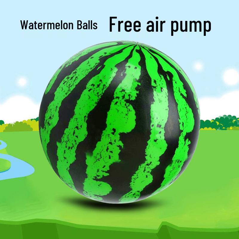 Разноцветные эластичные резиновые мячи для детей - Темы арбуза, футбола, баскетбола - Идеально для игр в детском саду