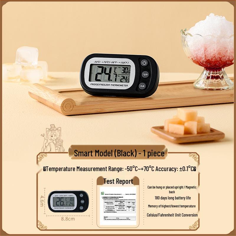 Indoor Refrigerator & Freezer Thermometer with Precise Humidity Measurement