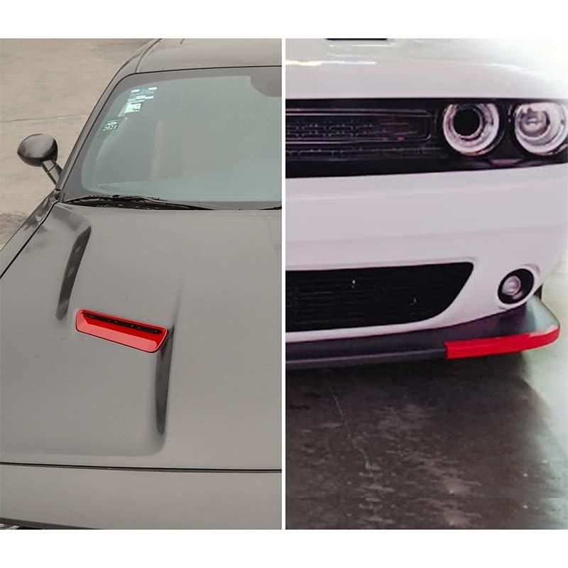 Капот двигателя автомобиля, воздухозаборник, передний бампер, защитный рукав, декоративная крышка для Dodge Challenger 2015, внешние автомобильные аксессуары