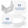 5Pcs Fixing Clips Spring Terry Clip Clamp Holders Pipes Clamp Lamp Tube Clip  for 12mm-32mm Dia Tube