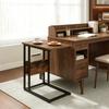 C-Shape Design Sofa Table, Small Coffee Table, Narrow Side Table, Laptop Table (table only)