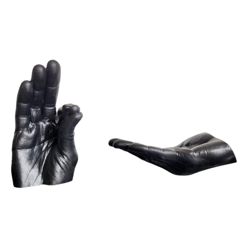 Держатель для благовоний из человеческой руки из смолы с улавливателями пепла для медитаций в йоге и украшения для дома