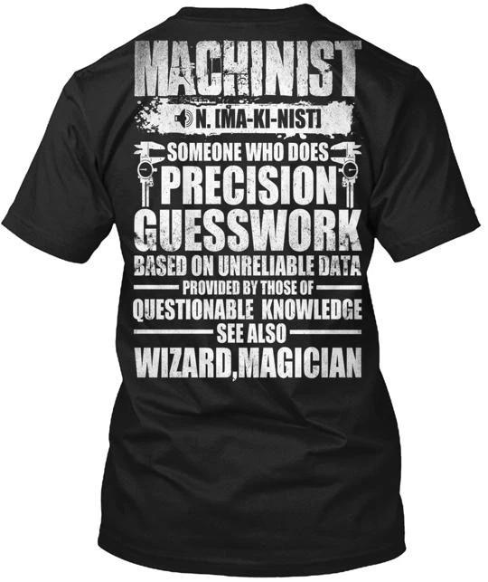 Machinist T shirt Made in the USA Size S to 5XL