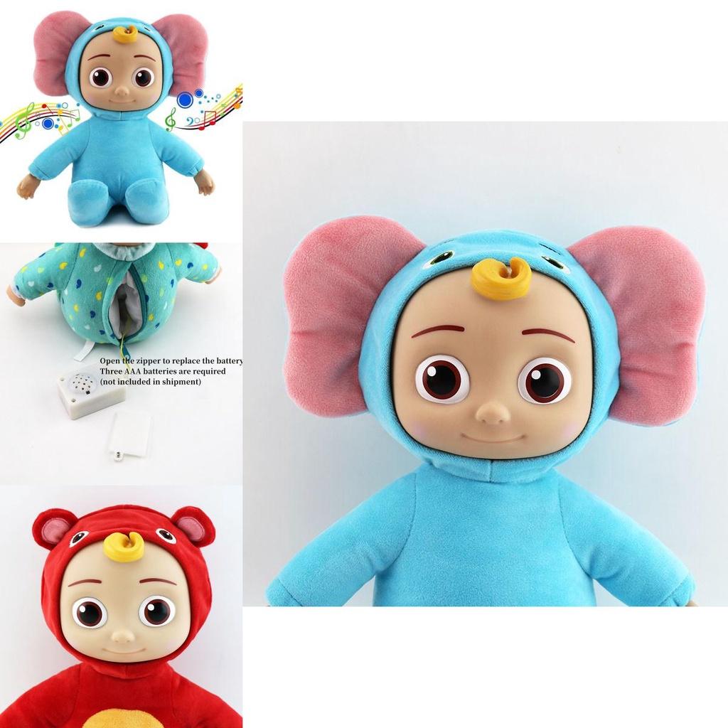 Плюшевая музыкальная игрушка Cocomelon Singing Jojo в кросс-дрессинге