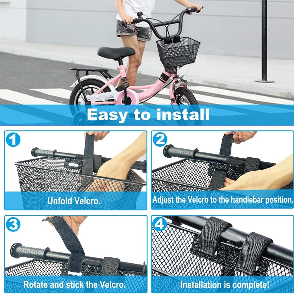 Детская велосипедная корзина передняя декоративная багажник руль для велосипедного аксессуара