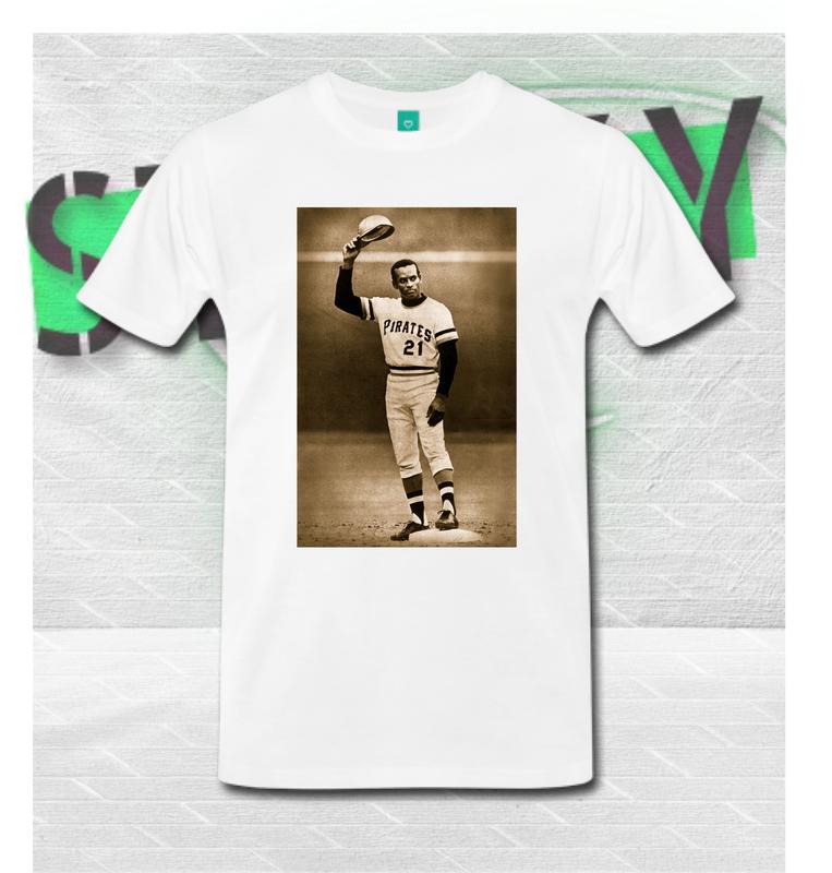 Roberto Clemente 21 Baseball Legend Graphic Unisex T-Shirt Retro Sports Fan Unisex Graphic Tee