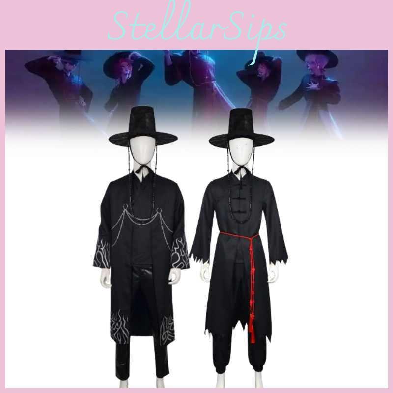 Kpop Hunters Demon Saja Boys Cosplay Costume Stage Singing Suit Party Halloween
