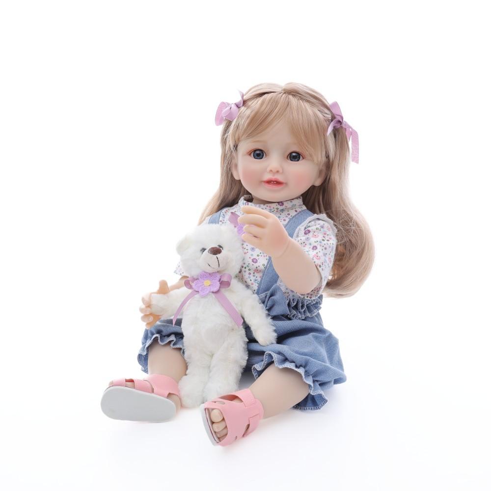 Новая кукла 22 дюйма для девочек, кукла-младенец, игрушка, фигурка, кукла в подарок