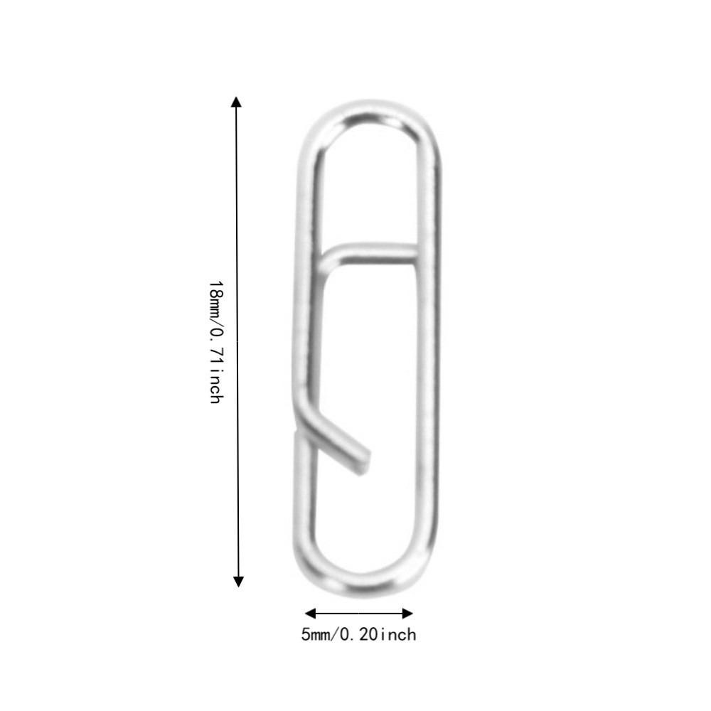 100PCS High Strength Fishing Lure Clips Lightweight Fishing Lure Connectors  Saltwater Fishing