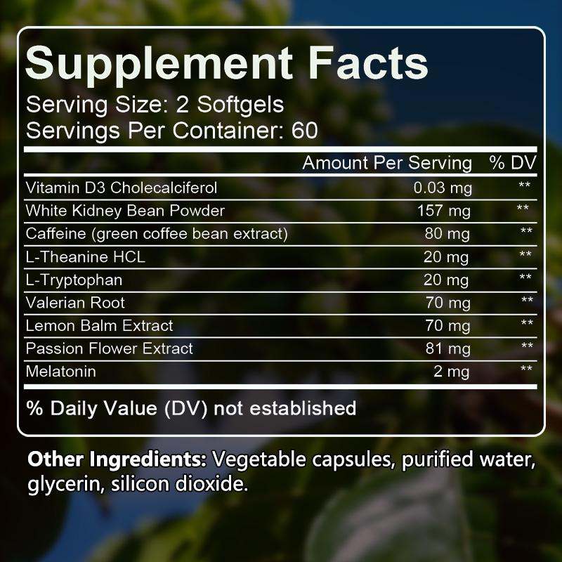 Fearathe Night Time Fat Burning Capsules with Vitamin D, 120 capsules