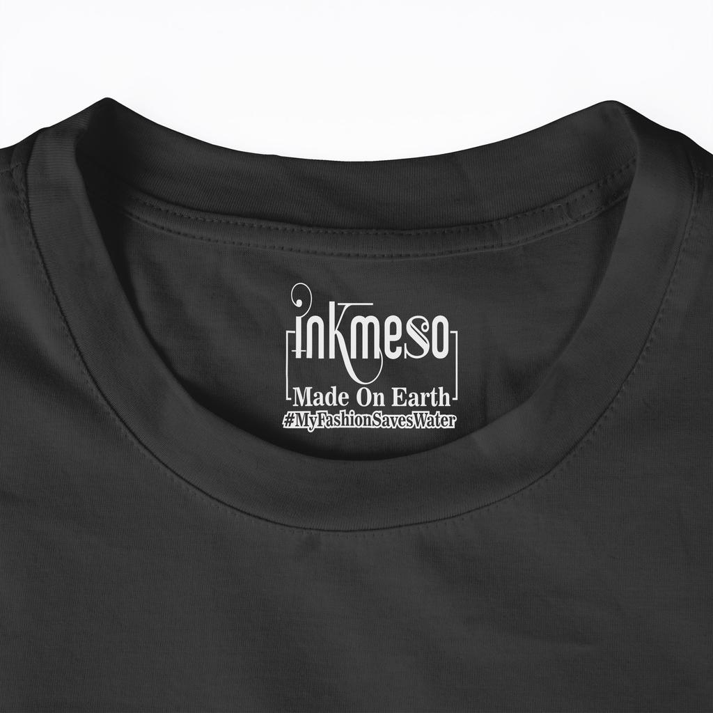 Inkmeso Мужская хлопковая футболка с круглым вырезом, базовые рубашки, повседневная футболка с коротким рукавом