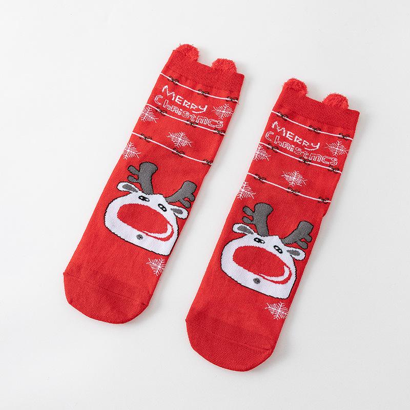 Christmas Cotton Cartoon Socks Merry Christmas Decorations For Home Xmas Ornaments Gifts Party Supplies Happy New Year