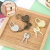 1Set Heart Shape Padlock Luggage Hardware Lock W/Lock For Diary Book Jewelry Box