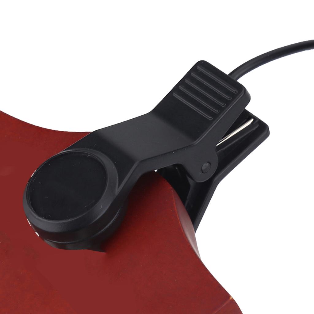 Clip On Portable Pickup Contact Microphone Vocal Pick Up for Tuner Instruments