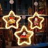 Рождественская звезда световое украшение на батарейках елочные подвесные украшения со светодиодной подсветкой
