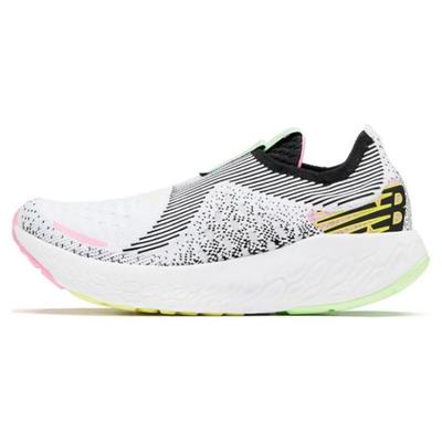 Fresh Foam X 1080 Белые Ярко-зеленые женские кроссовки без шнуровки Черные W1080SLM