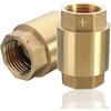 1/2" 3/4" 1-1/2" Внутренняя резьба NPT Латунный резьбовой пружинный обратный клапан В одну сторону Защита от обратного потока Клапан контроля воды Поплавковый клапан
