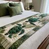 Hotel Bed Flag Christmas Home Party Decoration Bed Flags Cartoon Snowman Festive Atmosphere Jacquard Soft Bedding Table Runner