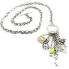 [E6672] - Designer Necklace 'Les Trésors Du Voyage' Green Yellow