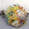 1pc Anime Character with Pigs Outdoor Umbrella - Automatic Opening/Closing, Portable 3-Fold Design, 8-Bone Iron Frame, Festival Gift for Fans, Tr